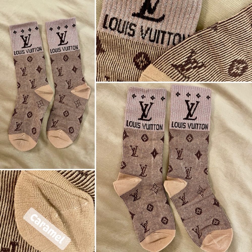 L V Men's Signature Crew Socks - Picture 5 of 14